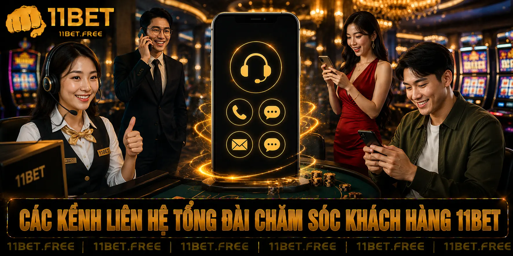 Các kênh liên hệ tổng đài chăm sóc khách hàng 11bet