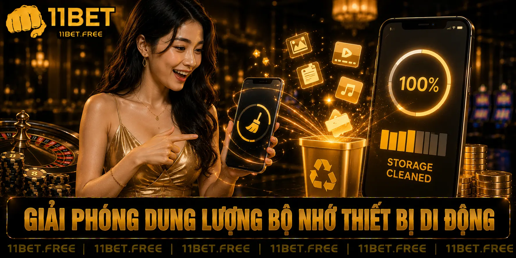 Giải phóng dung lượng bộ nhớ thiết bị di động 