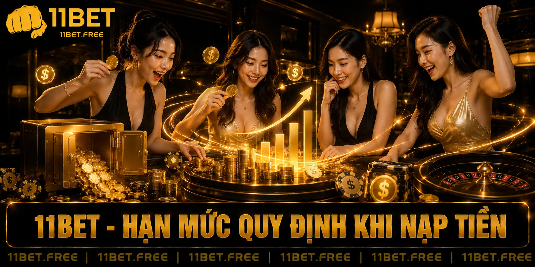 Hạn mức quy định khi nạp tiền 11bet