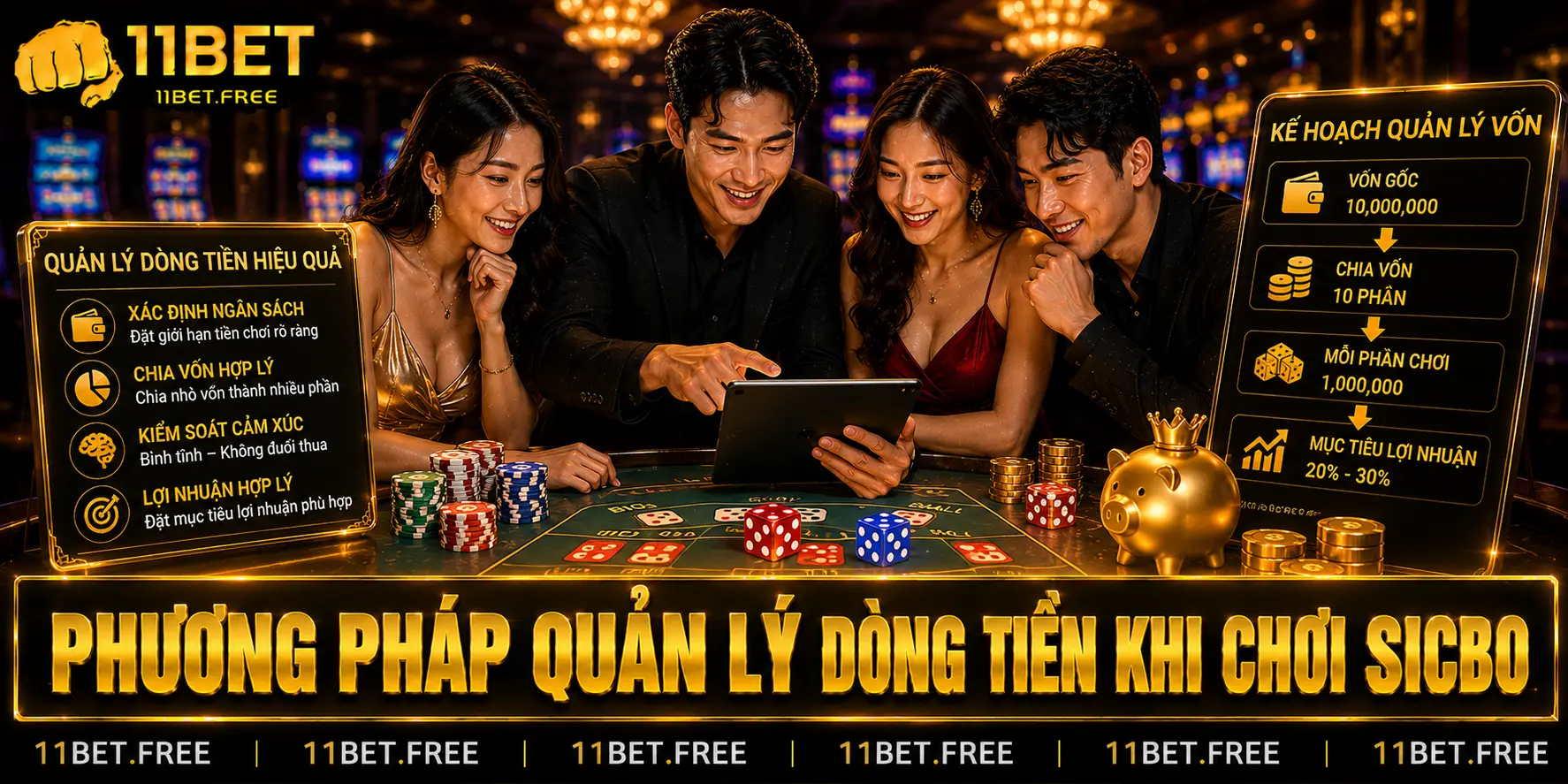 Phương pháp quản lý dòng tiền khi chơi sicbo