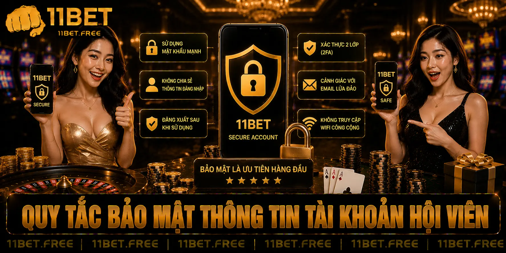 Quy tắc bảo mật thông tin tài khoản hội viên
