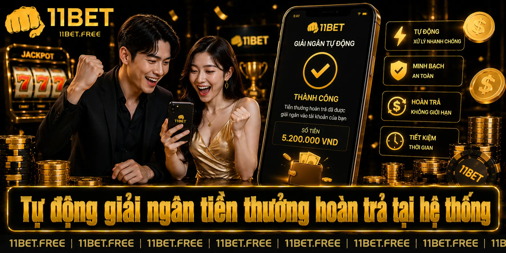 Tự động giải ngân tiền thưởng hoàn trả tại hệ thống